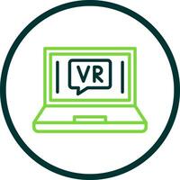 VR Chat Bubble Vector Icon Design