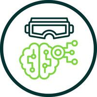 controlado mentalmente vr vector icono diseño