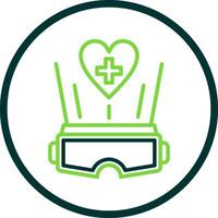 virtual realidad terapia vector icono diseño
