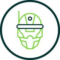 Cyberspace Helmet Vector Icon Design