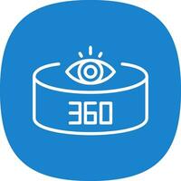 360-Degree View Vector Icon Design