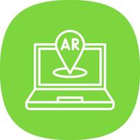 AR Navigation Vector Icon Design