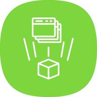 Holographic Interface Vector Icon Design