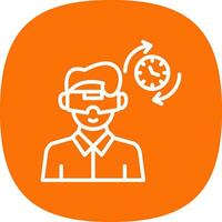 Time Travel Simulation Vector Icon Design
