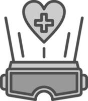virtual realidad terapia vector icono diseño