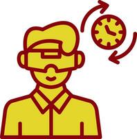 Time Travel Simulation Vector Icon Design