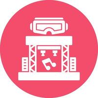 Virtual Reality Concert Vector Icon Design