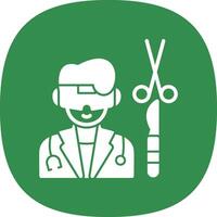 Virtual Reality Surgery Vector Icon Design