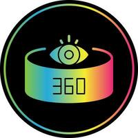 360-Degree View Vector Icon Design