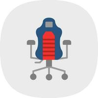 VR Gaming Chair Vector Icon Design