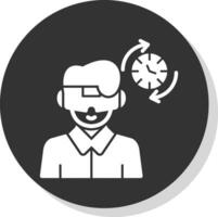 Time Travel Simulation Vector Icon Design