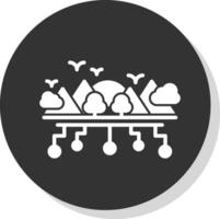 AI-Generated Landscapes Vector Icon Design