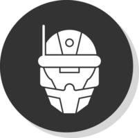 Cyberspace Helmet Vector Icon Design