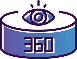 360-Degree View Vector Icon Design