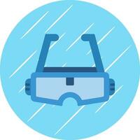 Augmented Reality Glasses Vector Icon Design