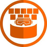 VR Cinema Screen Vector Icon Design