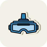 VR Headset Vector Icon Design