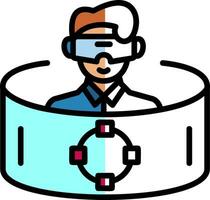 Immersive Simulation Vector Icon Design