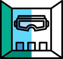 Virtual Reality Room Vector Icon Design