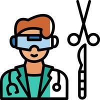 Virtual Reality Surgery Vector Icon Design