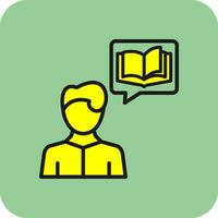 Interactive Storytelling Vector Icon Design