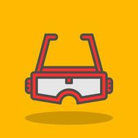 Augmented Reality Glasses Vector Icon Design