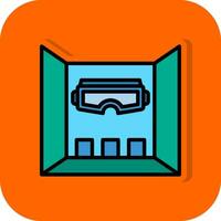 Virtual Reality Room Vector Icon Design