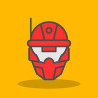 Cyberspace Helmet Vector Icon Design