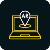 AR Navigation Vector Icon Design