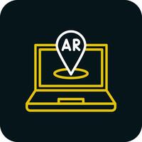 AR Navigation Vector Icon Design