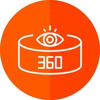 360-Degree View Vector Icon Design