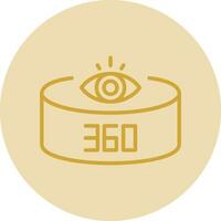 360-Degree View Vector Icon Design