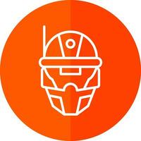 Cyberspace Helmet Vector Icon Design