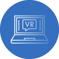 VR Chat Bubble Vector Icon Design