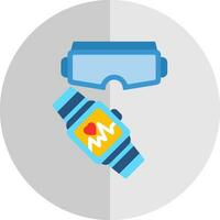 VR Fitness Tracker Vector Icon Design