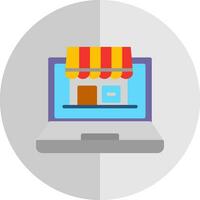 Virtual Marketplace Vector Icon Design