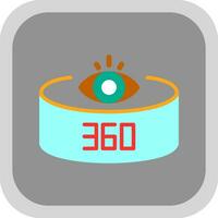 360-Degree View Vector Icon Design