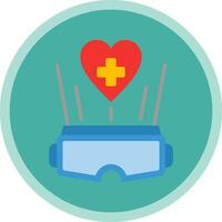 virtual realidad terapia vector icono diseño