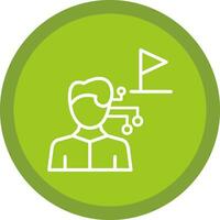 AI Tour Guide Vector Icon Design