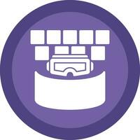 VR Cinema Screen Vector Icon Design