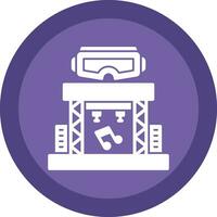 Virtual Reality Concert Vector Icon Design