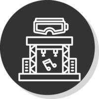 Virtual Reality Concert Vector Icon Design