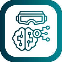 Mind-Controlled VR Vector Icon Design