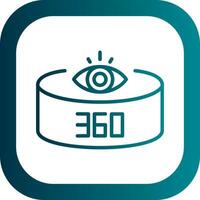 360-Degree View Vector Icon Design