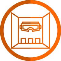 Virtual Reality Room Vector Icon Design