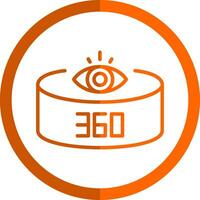 360-Degree View Vector Icon Design