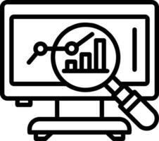 Market Analysis Vector Icon Design