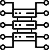 Organizational Structure Vector Icon Design