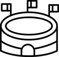 diseño de icono de vector de estadio