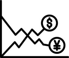 Exchange Rate Volatility Vector Icon Design